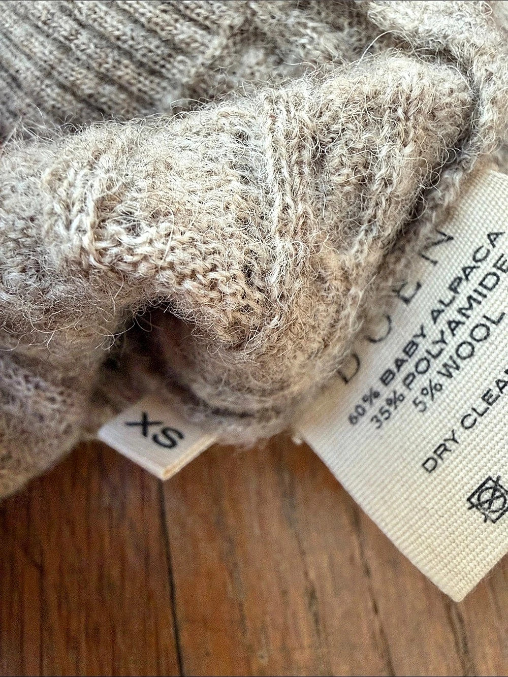 Doen Azaria Sweater Ruffled Rib Knit XS - Picture 5 of 9